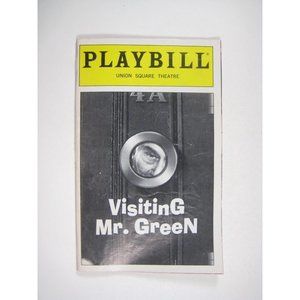 Visiting Mr. Green Playbill Union Square Theatre June 1998 Eli Wallach Basche